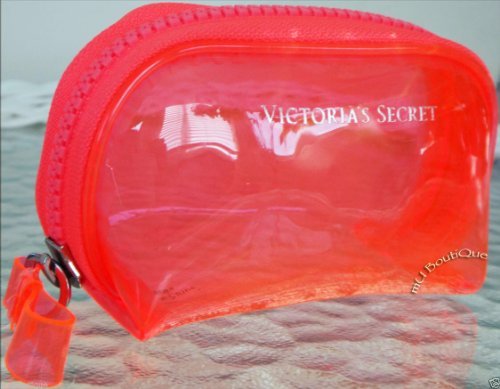 Victoria's Secret Mini/Small Accessory Bag - Neon Orange - Small 4.5" x 2.5"