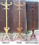 A Traditional mahogany effect Bentwood Hat, Coat and Umbrella Stand Brand New