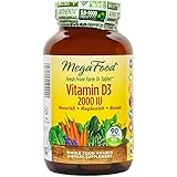 MegaFood - Vitamin D-3 2000 IU, Promotes Healthy Immune Function & Overall Well-being, 90 Tablets (Premium Packaging)