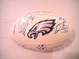 2011 PHILADELPHIA EAGLES TEAM SIGNED AUTOGRAPHED FOOTBALL MICHAEL VICK , DESEAN JACKSON , MACLIN COA + HOLOGRAM