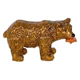 Brown Bear Shaped Jewelry Trinket Box in Czech Preciosa Crystals