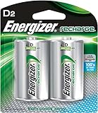 UPC 039800012036 product image for Energizer Rechargeable Batteries, D, 2-Count | upcitemdb.com