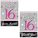Sweet 16 Sparkle 10 Invitations and 10 Thank You Cards