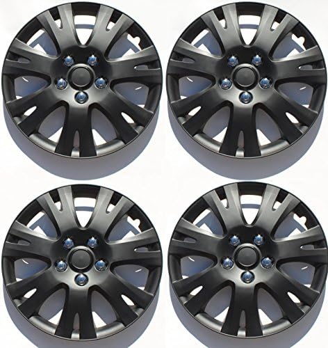 Matte Black 16" Aftermarket ABS Wheel Cover MAZDA 6 2009 2010 Hubcap HUB CAPS (4)