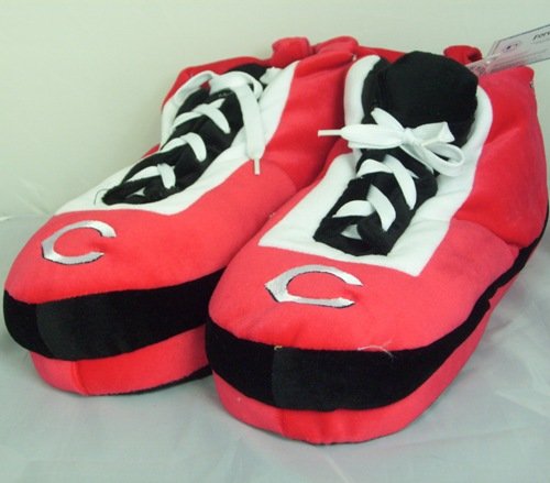 Cincinnati Reds MLB Wrapped Logo Plush Sneaker Slippers