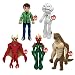 Ben 10 Ty Beanie Baby Soft Toy Set of 5 (Ben,Echo Echo,Humungasaur,Jet Ray,Swamp Fire)