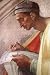 Art, Oil painting reproduction size 24x36 Inch, painting name: Ancestors of Christ Asa Jehoshaphat Joram Detail 1, By Michelangelo