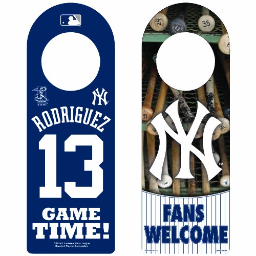 MLB New York Yankees Alex Rodriguez Wood Door Hanger
