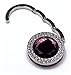 Foldable Hidden Hook Hanger for Purse & Handbag with FREE Gift Box - Purple w. Diamonds | Jewelry Collection Bag Hooks (Various Colors) from Shop-Zone-USA