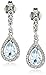 Amazon Collection 14K White Gold Gemstone and Diamond Drop Earrings