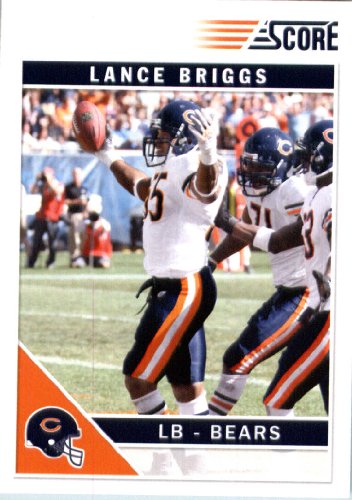 2011 Score Football Card # 55 Lance Briggs - Chicago Bears - NFL Trading Card In a Protective Screwdown Case!