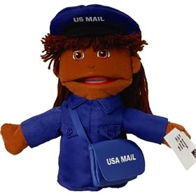 Pretend Play Puppetry Post Office Mail Carrier Hand Puppet