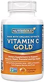 Nutrigold Vitamin C Gold (Made from Non-GMO, Organic Berries and Fruits - NOT Synthetic Ascorbic Acid), 240 mg, 90 veg. capsules