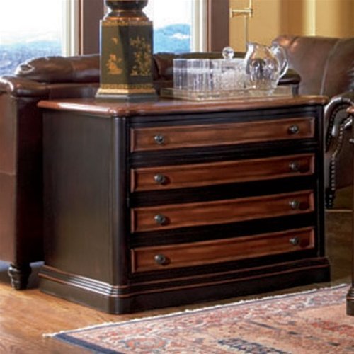 Two-Toned Warm Brown Finish Grand Style Home Office File Cabinet by Coaster Furniture On Sale