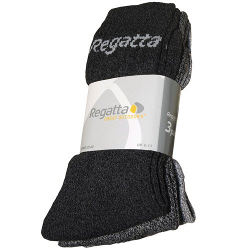 Regatta Walking Socks 3 Pack - Size: One Size - Color: Grey