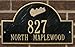 Baltimore Orioles Black and Gold Personalized Address Plaque