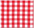 Durable Hand Woven 100% Cotton Red Picnic Check Tablecloth 60" X 60"