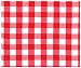 Durable Hand Woven 100% Cotton Red Picnic Check Tablecloth 54" X 90"