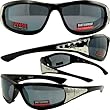 LADIES WOMEN CHICK MOTORCYCLE GOTH CHICK GLASSES SUNGLASSES SMALL FACE HAS UV400 Filter for Maximum UV Protection Scratch Resistant Coating and Fabric-Covered Airy Foam Padding