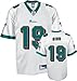 Ted Ginn Jr. Jersey: Reebok White Replica #19 Miami Dolphins Jersey - X-Large