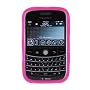 Blackberry Bold 9000 Soft Silicone Cover Case Skin (Pink)