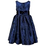 Sweet Heart Rose Girls 7-16 Embroidered And Sequin Taffeta Dress