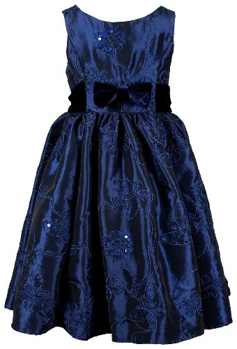 Sweet Heart Rose Girls 7-16 Embroidered And Sequin Taffeta Dress