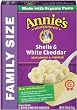 Annie's Homegrown Family-Size Shells & White Cheddar Mac & Cheese, 10.5-Ounce Boxes (Pack of 6)