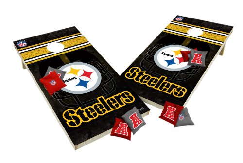 Wild Sports Wooden Cornhole Set - Pittsburgh Steelers