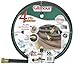 Gilmour 14 Series 4 Ply Reinforced Rubber/Vinyl Hose, 5/8 Inch x 100 Feet, #14-58100, Black w/Green Stripe