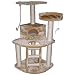 Go Pet Club Cat Tree Condo House, 32W x 25L x 47.5H Inches, Beige