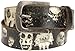 Leather Island Men's Skull with Nailhead Belt