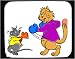 boxer37 - Decorated Mouse Pad with fight boxers mouse cat