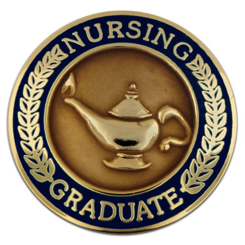 Navy Blue Nursing Graduate Lapel Pin
