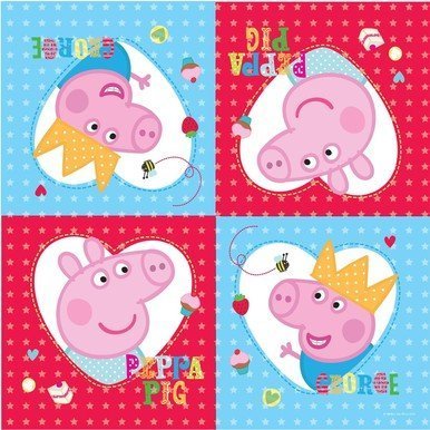 New Peppa Pig Party Range - Peppa Pig Party Napkins x 16