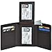 RFID Leather Trifold Wallets for Men - Handmade Slim Mens Wallet Credit Card Holder with ID Window