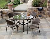 Alfresco Home Vento 48 Inch Round All Weather Wicker Dining Group
