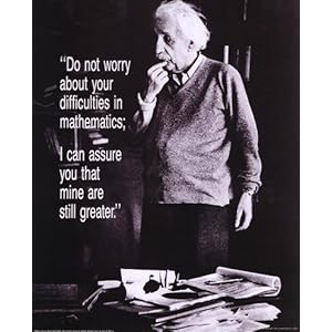 Einstein - Do Not Worry FINEST BRAND CANVAS Print With Added Heavy BRUSHSTROKES Unknown 16x20