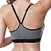 FeelinGirl Women's Underwire Workout Sports Bra with Zipper High Impact Yoga Bra