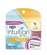 Schick Intuition Plus Cartridges, Soothing Moisture, Milk & Honey, 3 Cartridges (Pack of 2)
