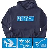 SEX DRUGS AND ROCK AND ROLL Mens Hooded Sweatshirt