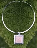 Rhodonite choker, 'Rose Window'