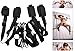 Lavani Sm Crazy Sex Toy Under the Bed Restraint System Neoprene Bed Restraints Kits for Bondage and Bdsm Sex Toy Lock Down Durable Portable Large Straps with Steel Hooks Attached with Handcuffs and Ankle Cuffs(Black)