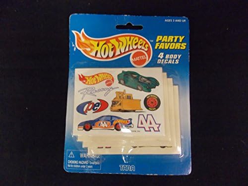 Mattel Hot Wheels Party Favors - 4 Body Decals