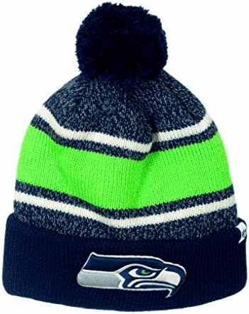 Seattle Seahawks '47 Brand Fairfax Cuffed Knit Hat with Pom