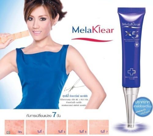 Melaklear X5 Anti-Melasma Serum Blemishes Freckle Fade Dark Spot 10 G. : 1 Box by Melaklear