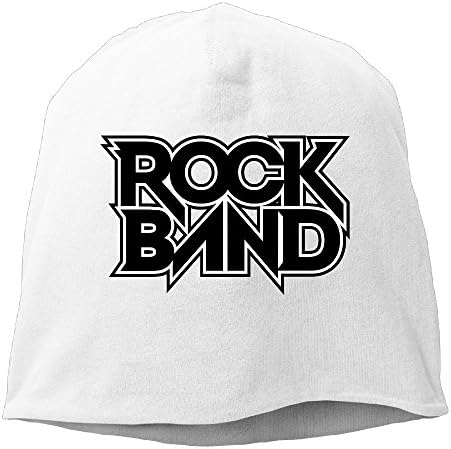Unisex Rock Band Men/woman Fashion Skull Caps Wool Beanies Cap White