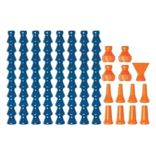 Loc-Line Coolant Hose Flared Tubing Replacement Kit, Acetal Copolymer, 12 Piece, 1/4" Hose ID