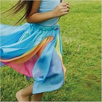 Silk Fairy Skirt (Blue/Rainbow)