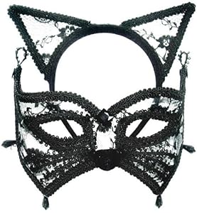 Masque Yeux Chat Bandeau Avec Les Oreilles